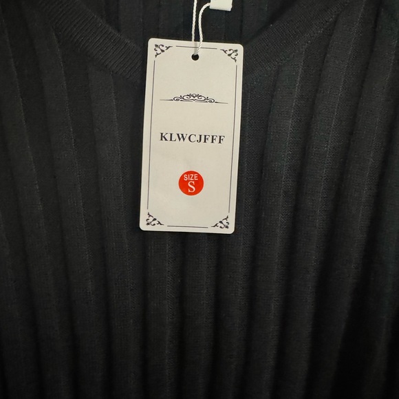 NWT Sm Black Sleeveless Ribbed top and bottom skirt (KLWCJFFF) - Picture 9 of 14